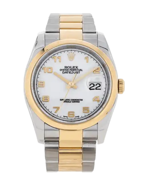 Rolex Datejust White Dial - 36mm, Steel and Yellow Gold (2005)