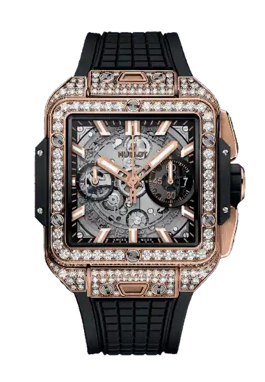 Hublot Square Bang Unico King Gold Pavé - 42mm, 18k Gold, Diamonds