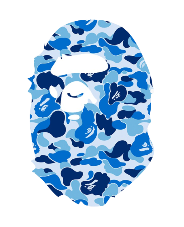 Bape Sticker - Blue Camo