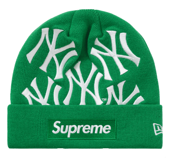 Supreme New York Yankees New Era Box Logo Beanie - Green