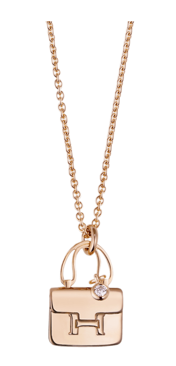 Hermès Amulettes Constance Pendant - Rose Gold