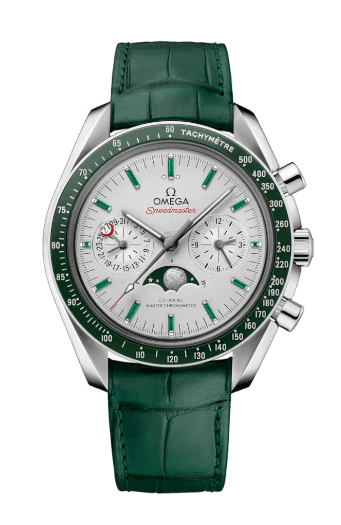 Omega Speedmaster Moonphase - 44.25mm, Platinum On Leather