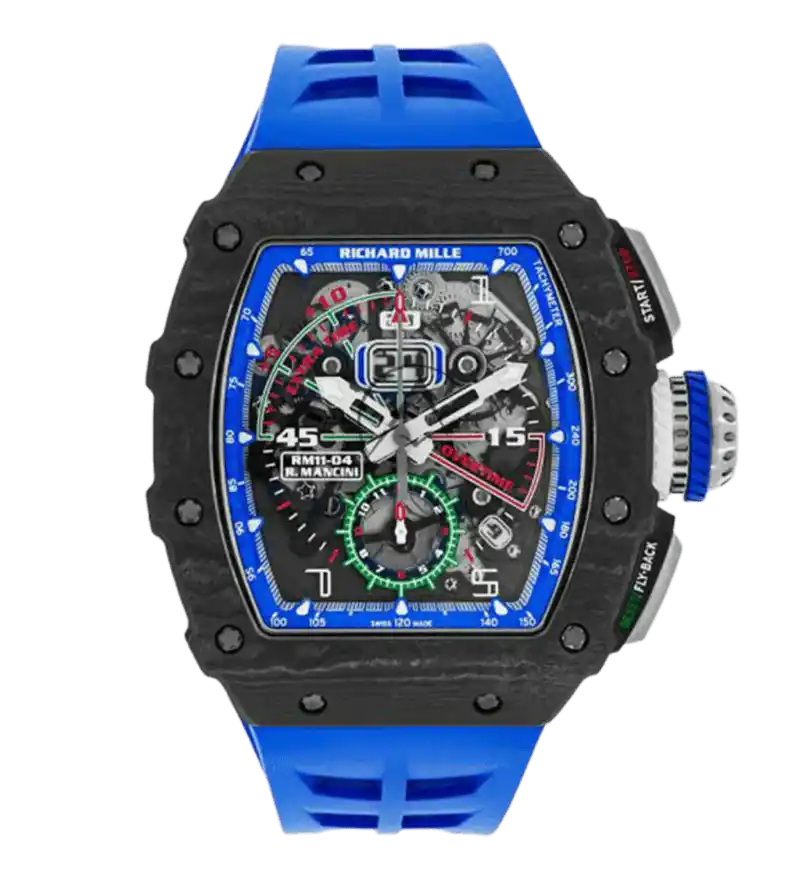 Richard Mille RM11-04 Roberto Mancini Automatic Flyback Openworked Dial - 50mm, Carbon