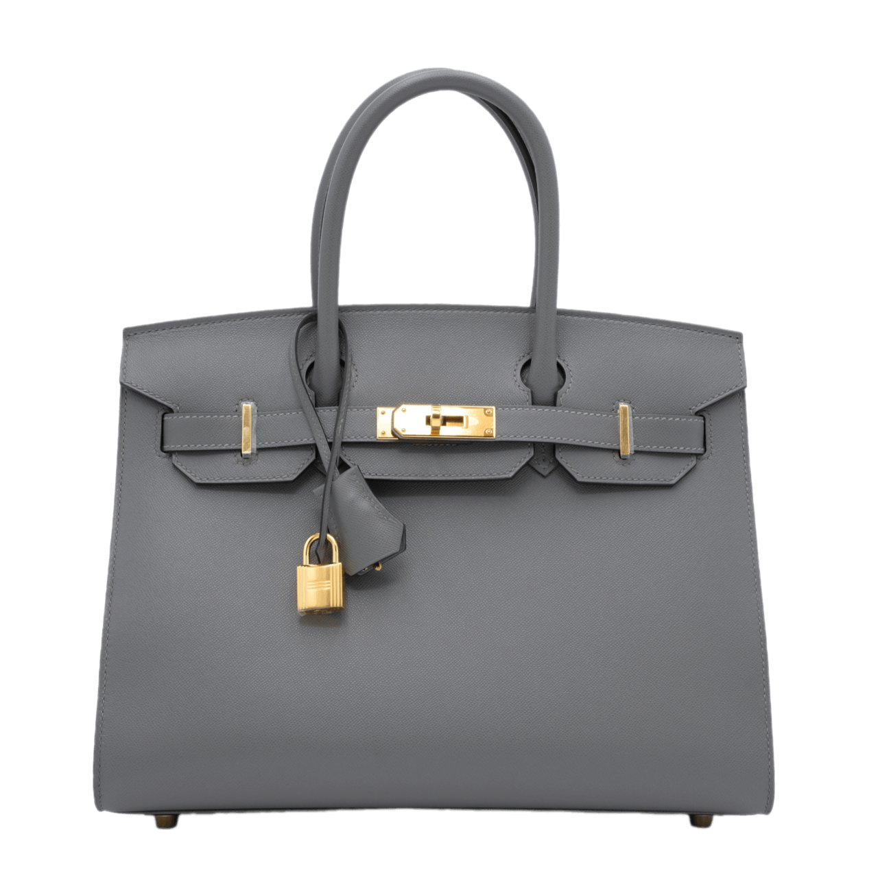 Hermès Gris Meyer Madame Birkin 30 Sellier Gold Hardware, 2024