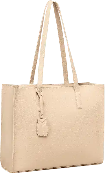 MORGLOVE Faux leather Tote Bags - Khaki