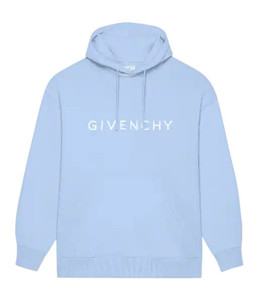 Givenchy Archetype Slim Fit Hoodie - Light Blue