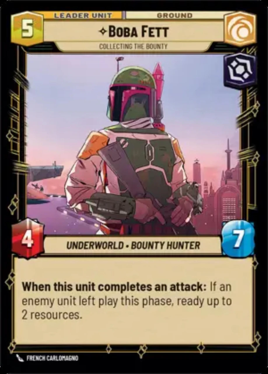 Star Wars: Unlimited Boba Fett, Collecting the Bounty