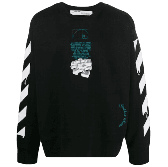 Off-White Dripping Arrows Incompiuto Sweatshirt - Black