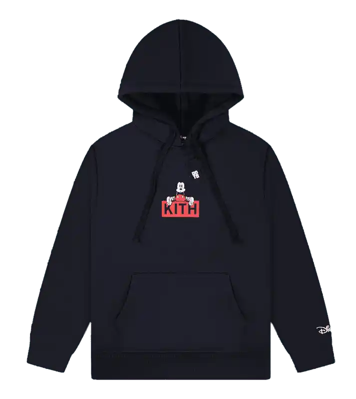 Kith x Disney Sitting Classic Logo Mickey Hoodie - Black