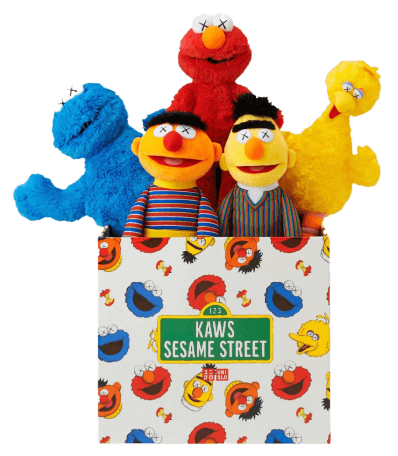 KAWS Sesame Street Uniqlo Plush Toy Complete Box Set