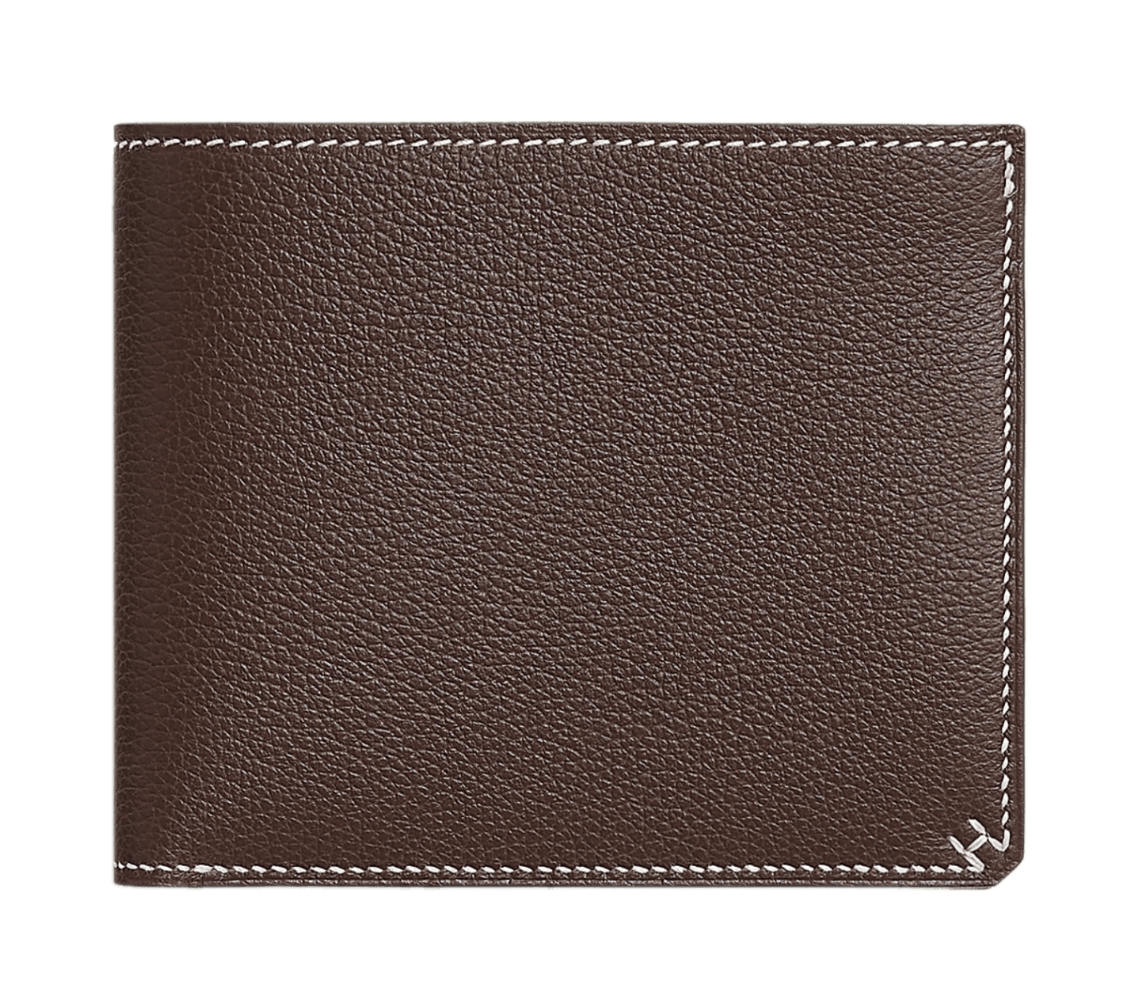 Hermès H Sellier Compact Wallet - Moka
