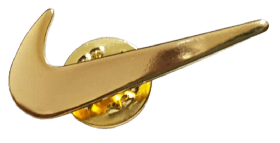 Nike Badge Logo Pin - Gold