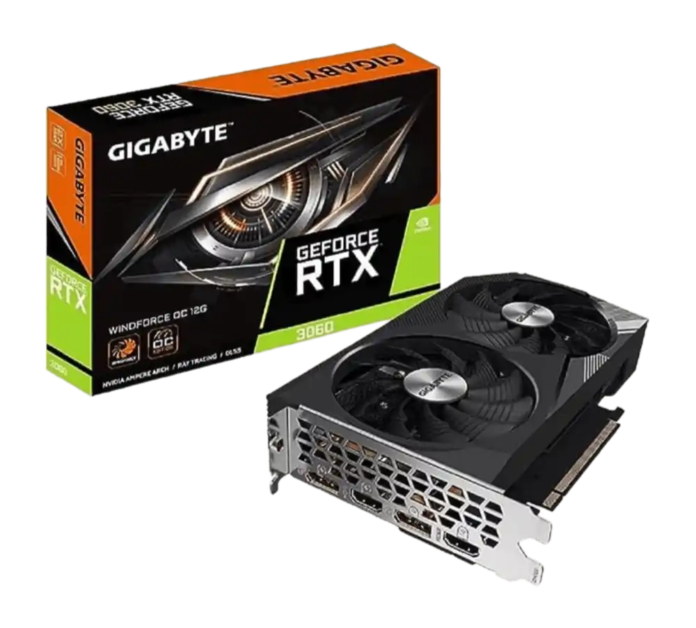 Gigabyte NVIDIA GeForce RTX 3060 WINDFORCE OC V2 Graphics Card - 12GB GDDR6