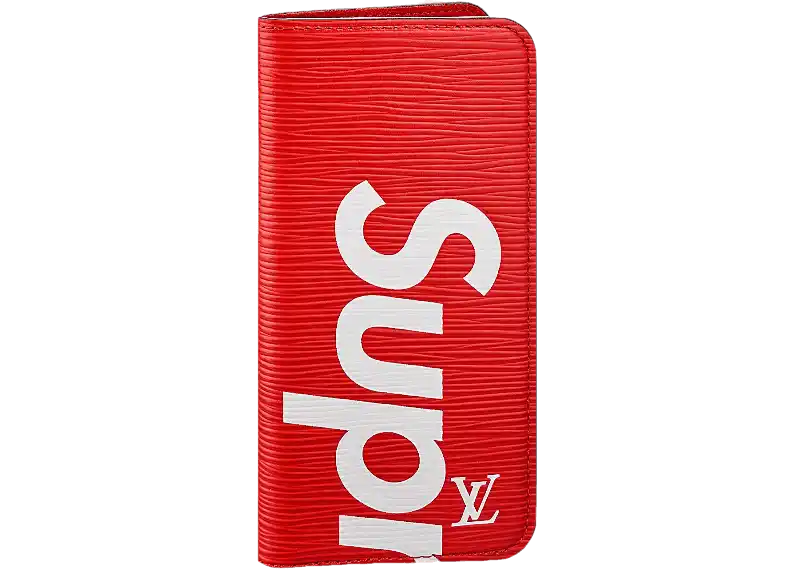 Louis Vuitton x Supreme iPhone 7 Folio - Epi Red