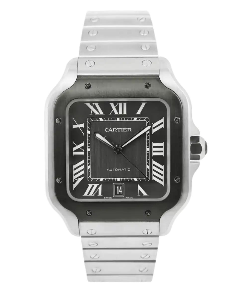 Cartier Santos De Cartier Grey Dial - 39mm, Steel (2021)