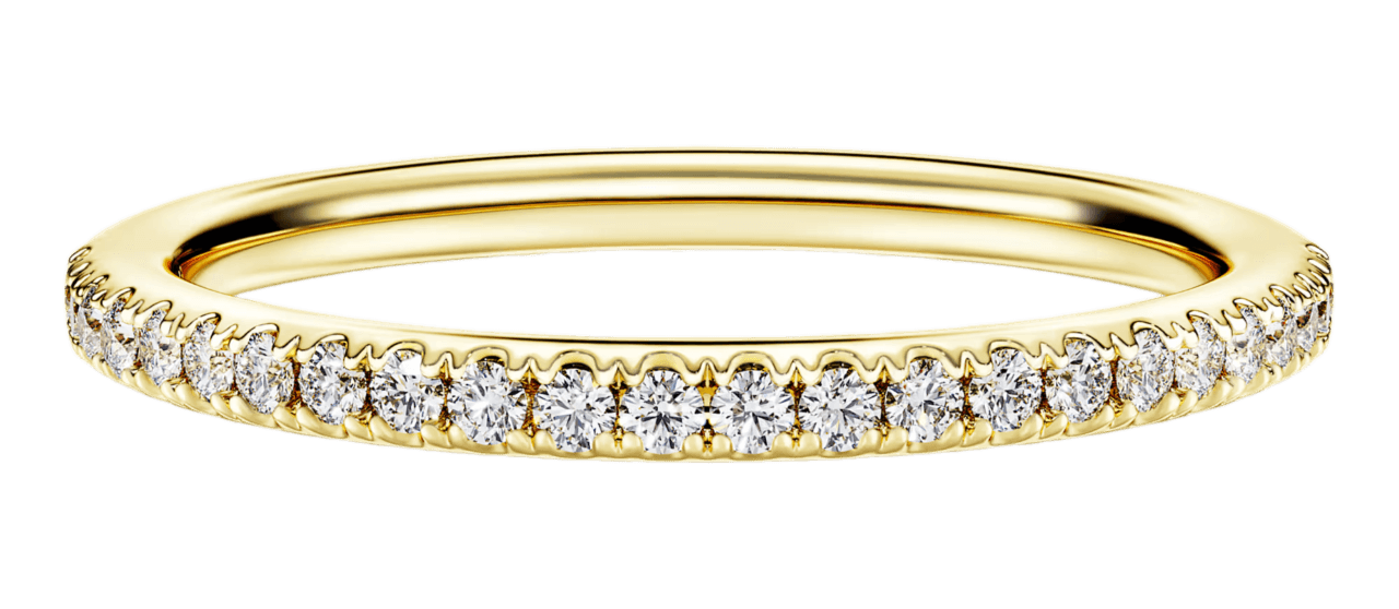 Swarovski Eternity Band Ring - 0.5 ct Lab-grown Diamonds, 14k Yellow Gold