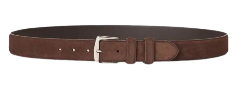 Loro Piana Alsavel Belt - Chocolate