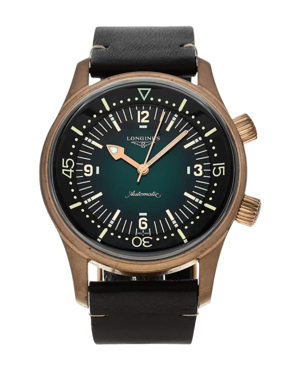Longines Legend Diver Green Quarter Dial - 42mm, Bronze (2021)