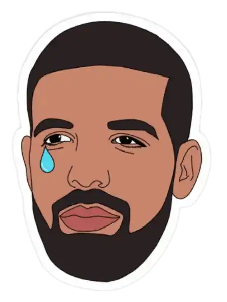 Crying Drake Sticker