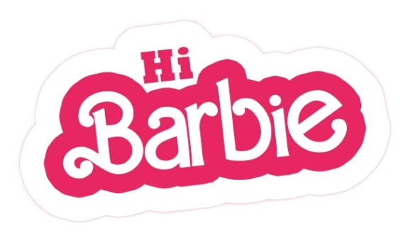 Barbie "Hi" Sticker
