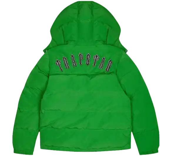 Trapstar Irongate Detachable Hooded Puffer Jacket - Green