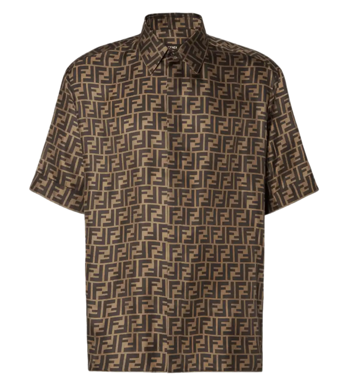 Fendi Timeless Silk Shirt - Brown