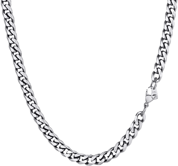 Generic Cuban Chain Necklace - Silver