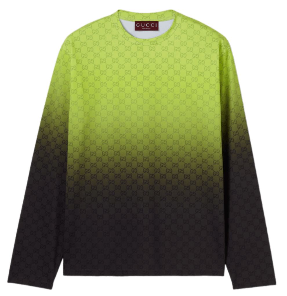 Gucci Printed Technical Cotton Jersey T-shirt - Lime/Black