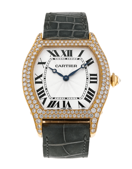 Cartier Tortue Silver Dial - 38mm, Rose Gold (2003)