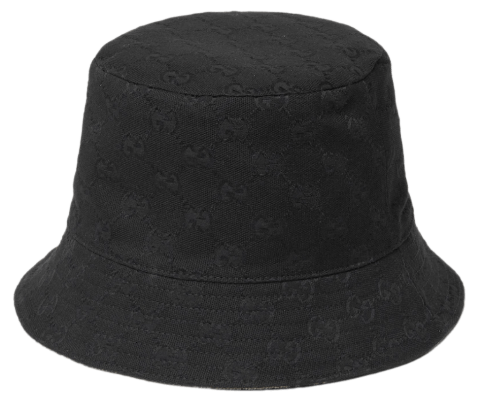 Gucci Reversible GG Canvas Bucket Hat - Black