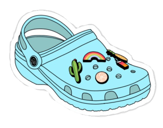 Blue Croc Sticker