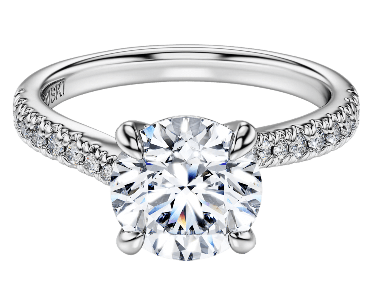 Swarovski Eternity Solitaire Ring - 2.25 ct Lab-grown Diamonds, 14k White Gold
