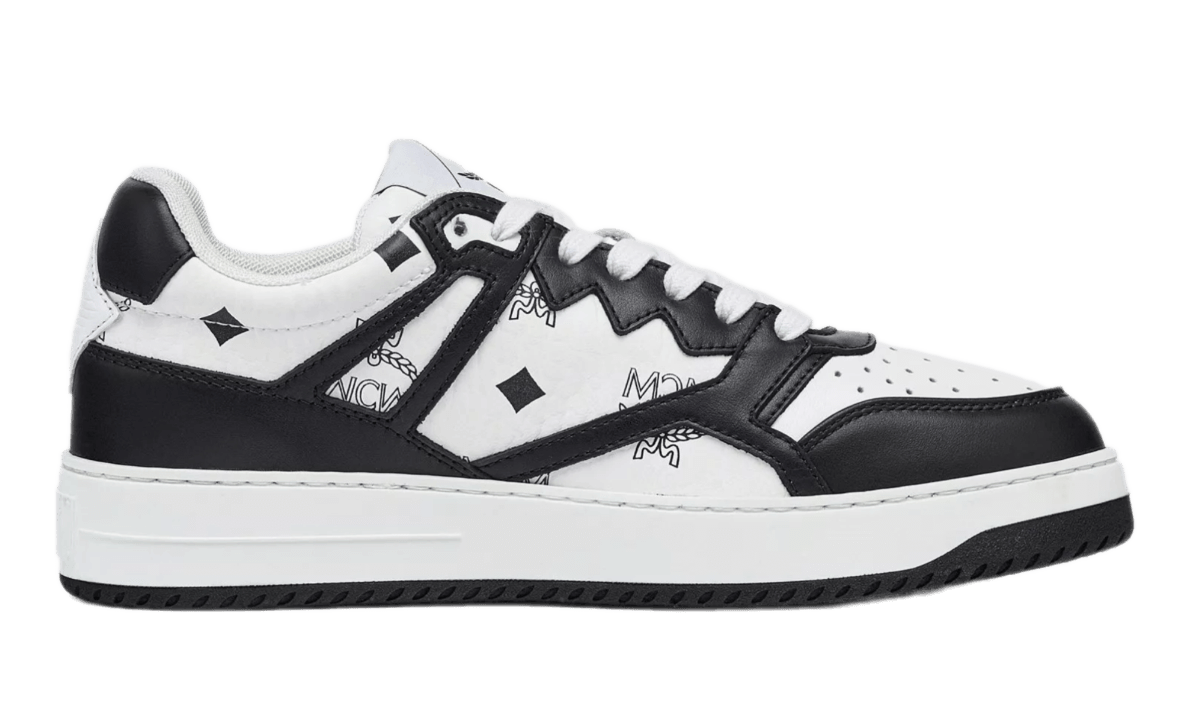 MCM Neo Terrain Lo Sneakers in Visetos - Black and White
