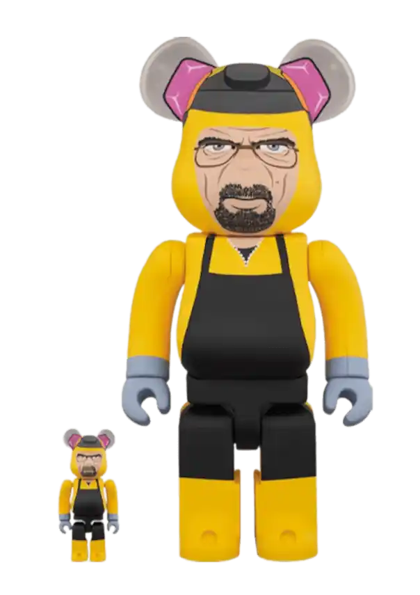 Bearbrick Breaking Bad Walter White (Chemical Protective Clothing Ver.) 100% and 400% Set
