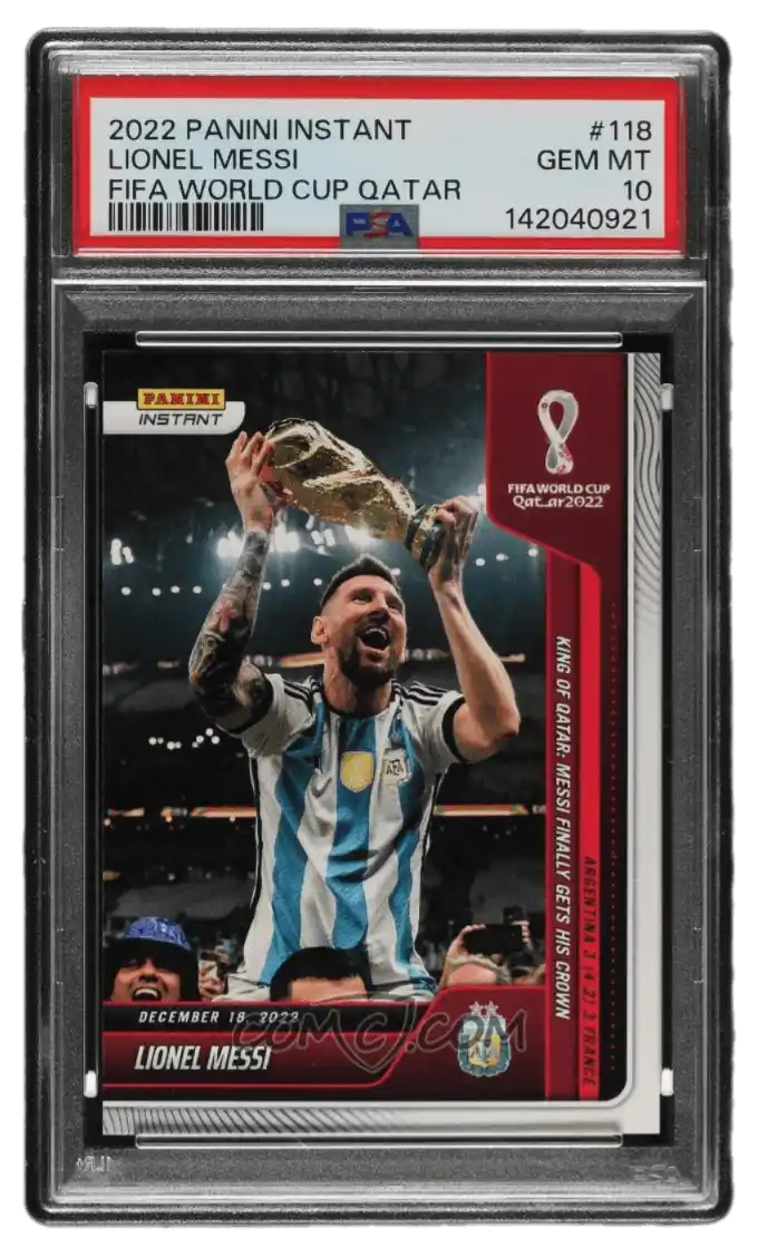 2022 Panini Instant FIFA World Cup Qatar - #118 - Lionel Messi /22081 PSA 10