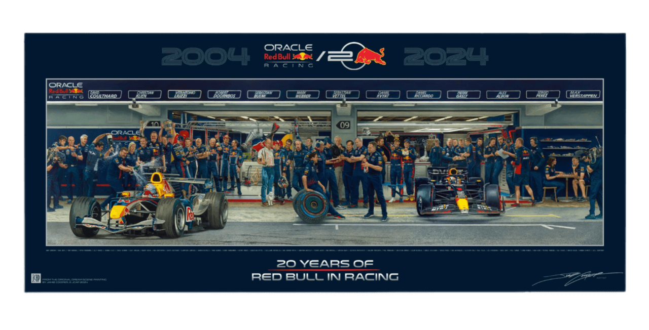 Red Bull Racing’s 20th Anniversary ‘Dream Scene’ - Jamie Cooper Print