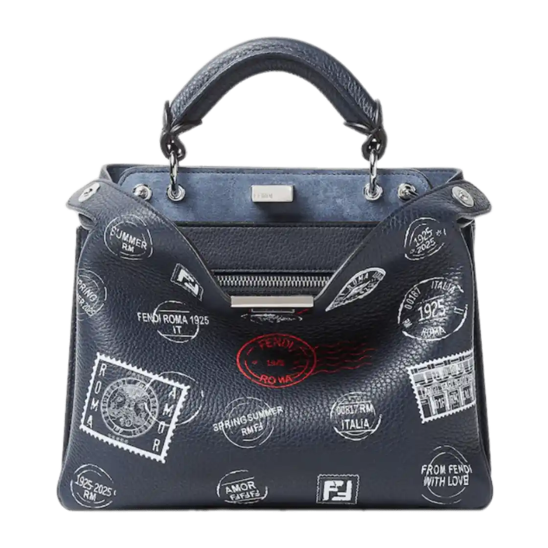 Fendi Peekaboo Soft Small - Midnight Blue
