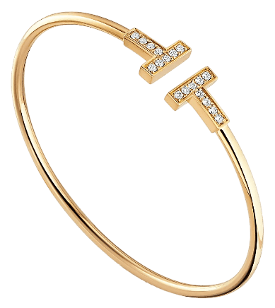 Tiffany Diamond Wire Bracelet - 18K Gold
