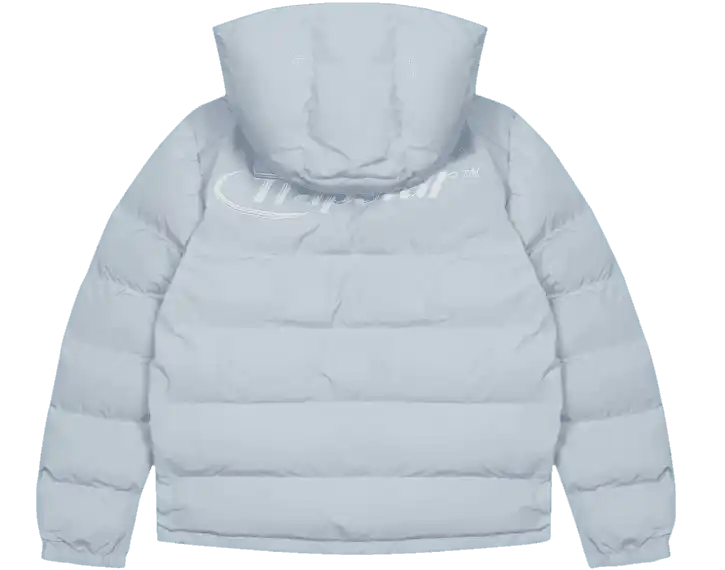 Trapstar Hyperdrive Detachable Hooded Puffer Jacket - Ice Blue