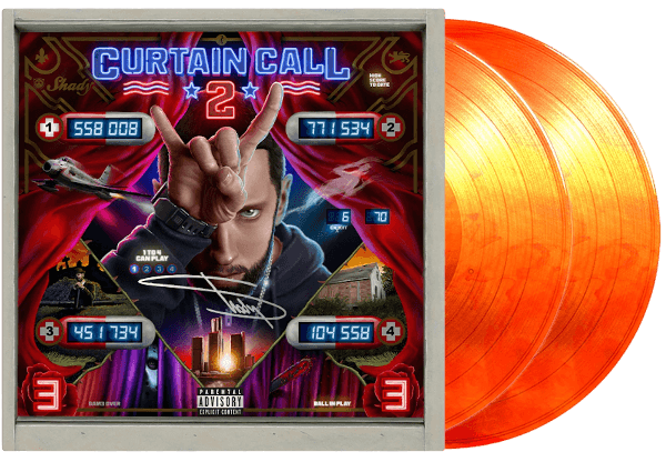 Eminem Curtain Call 2 2XLP (Signed, Edition of 313) Vinyl - Orange