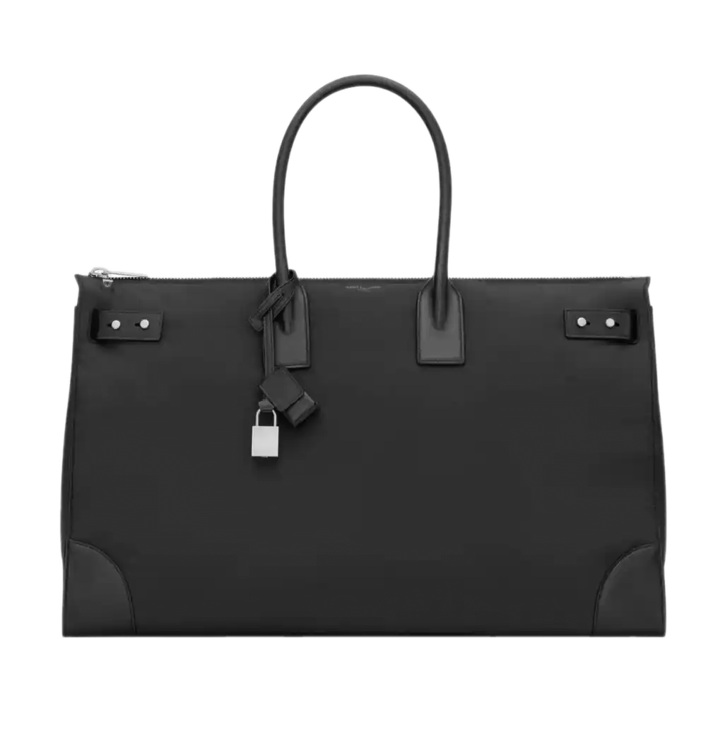 Saint Laurent Sac de Jour 48h Duffel in Nylon and Leather