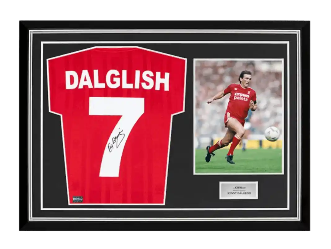 Kenny Dalglish Back Signed Liverpool FC 1986 Home Shirt In Hero Frame