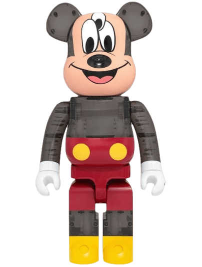 Bearbrick x CLOT x 3125C x Disney 3-Eyed Mickey Mouse 1000% - Translucent Black