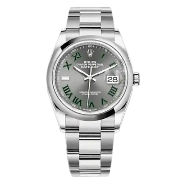Rolex Datejust Slate Wimbledon Dial - 36mm, Steel and White Gold (2024)