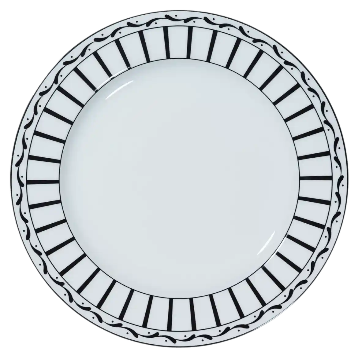 Dior Decorative Plate - White and Black Monsieur