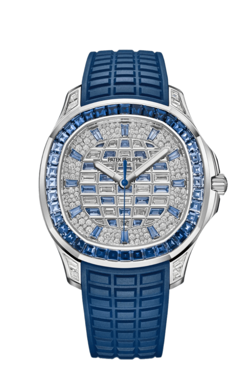Patek Philippe Aquanaut Luce Haute Joaillerie White and Blue Diamond Dial - 39mm, White Gold, Diamond and Saphire Bezel