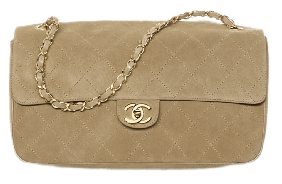 Chanel Maxi Flapbag - Dark Beige
