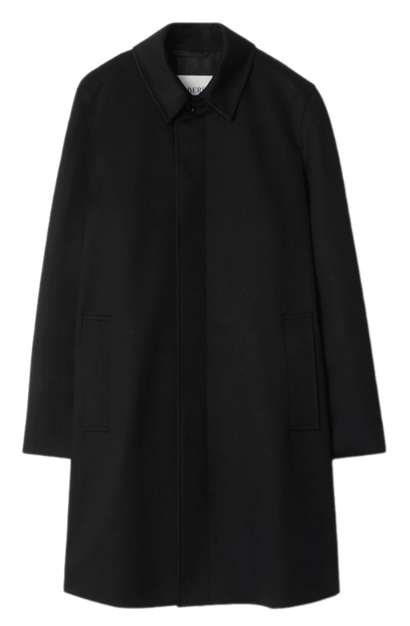 Burberry Mid-length Cashmere Car Coat - Black