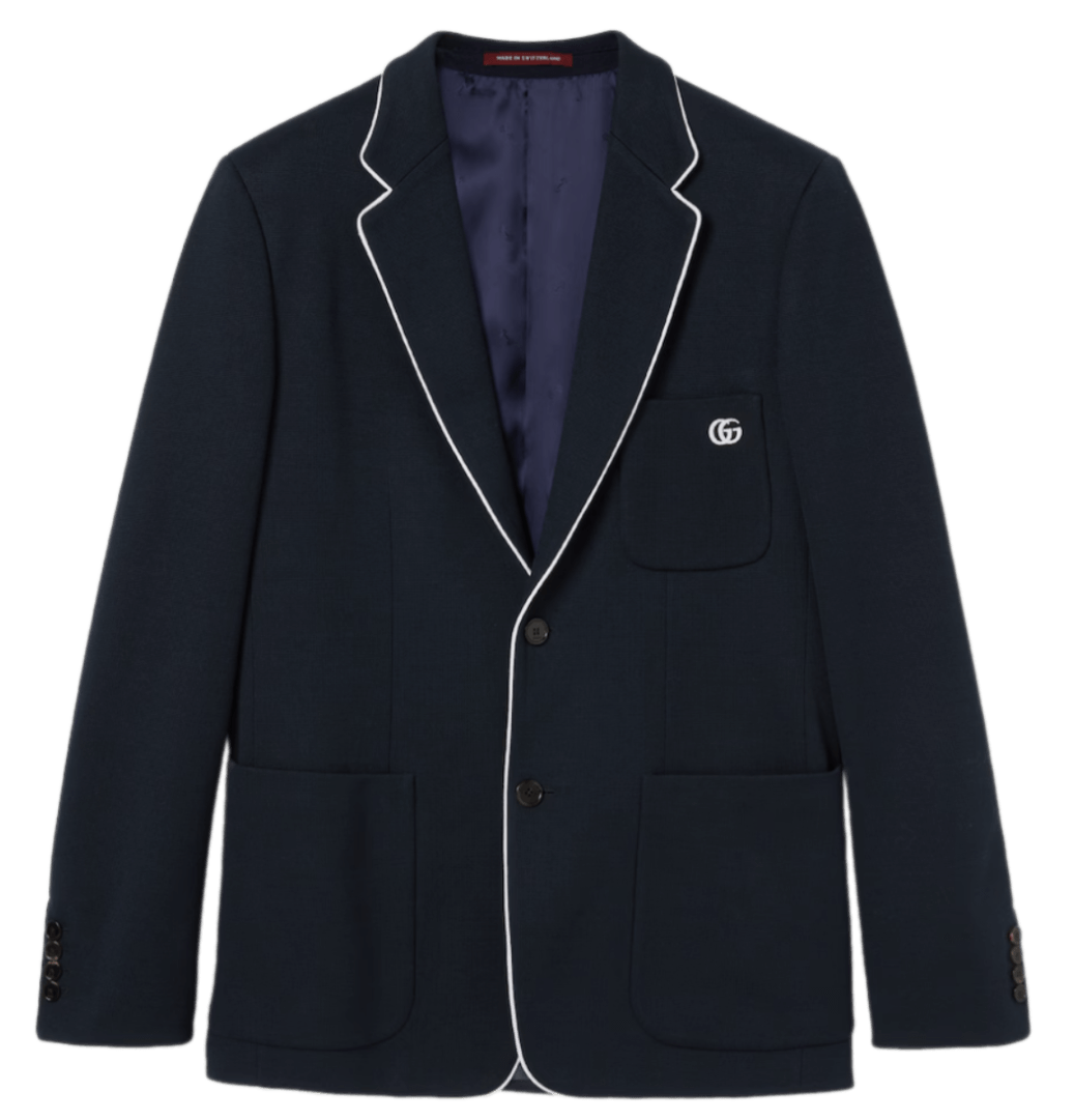 Gucci Cotton Jersey Jacket with Embroidery