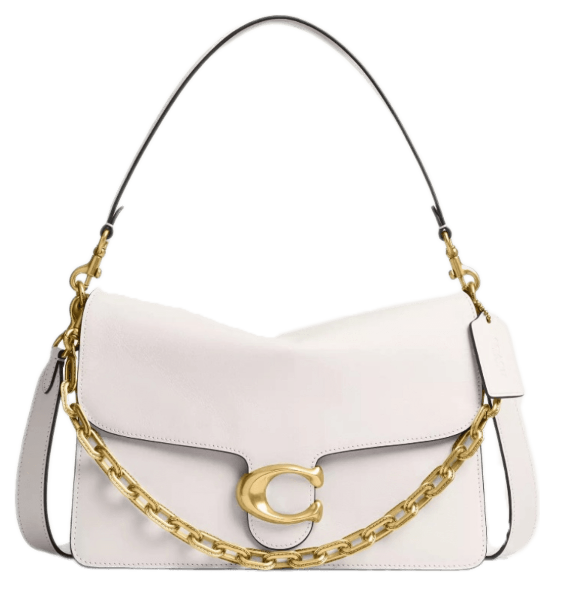 Coach Chain Tabby Shoulder Bag 30 - Smooth Leather/Brass/Chalk